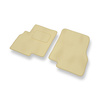 Alfombrillas de Velour adecuadas para Mitsubishi Grandis Monovolumen (2003-2011) - alfombras para coche - Premium color beige