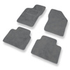 Alfombrillas de Velour adecuadas para Alfa Romeo 155 Berlina (1992-1998) - alfombras para coche - Premium color gris