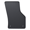 Alfombrillas de goma adecuadas para Skoda Superb III Familiar, Liftback (2015-2023) - alfombras para coche - negro - 4 unidades
