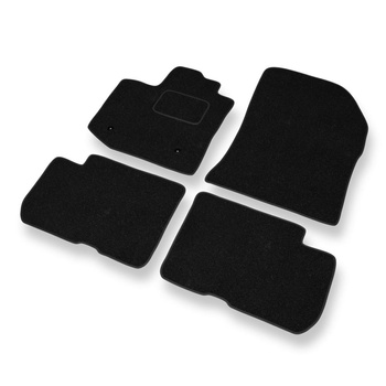 Alfombrillas de fieltro adecuadas para Dacia Lodgy (2012-....) - alfombras para coche - color negro
