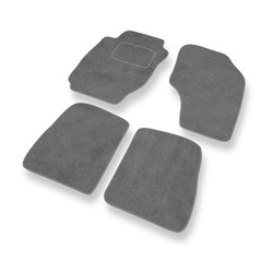 Alfombrillas de Velour adecuadas para Toyota RAV4 I SUV (1994-2000) - alfombras para coche - Premium color gris