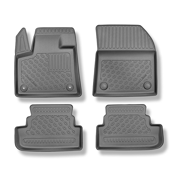 Alfombrillas de TPE adecuadas para Peugeot 3008 II Hybrid & Hybrid4 SUV (09.2019-....) - sin Hi-Fi-System FOCAL - alfombras para coche