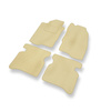 Alfombrillas de Velour adecuadas para Mitsubishi Galant VIII Familiar, Liftback, Berlina (1996-2006) - alfombras para coche - Premium color beige
