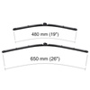 Escobillas limpiaparabrisas para la luna delantera para Volvo V40 II Hatchback (09.2012-2019) - escobillas plana