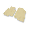 Alfombrillas de Velour adecuadas para Mazda 6 III Familiar, Berlina (2012-....) - alfombras para coche - Premium color beige
