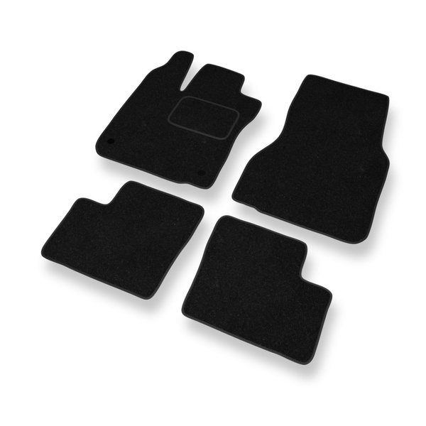 Alfombrillas de fieltro adecuadas para Smart Forfour II Hatchback (2014-2023) - alfombras para coche - color negro