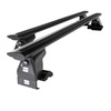 Portaequipajes de techo adecuadas para Honda Stream Monovolumen (2000-2006) - baca negra para coche - barras para techo de coche - sin puntos de montaje - aluminio