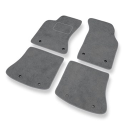 Alfombrillas de Velour adecuadas para Audi A4 I B5 Avant, Sedan (1994-2001) - alfombras para coche - Premium color gris