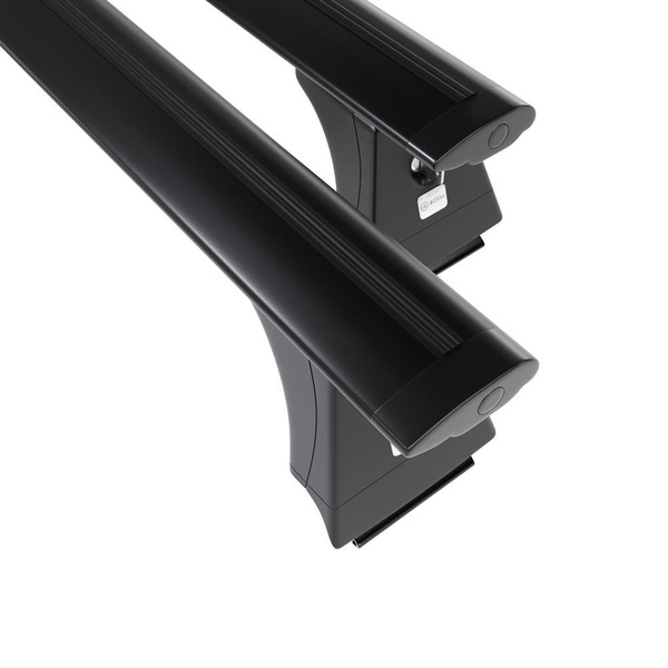 Portaequipajes de techo adecuadas para Volvo XC60 SUV (2008-2017) - baca negra para coche - barras para techo de coche - railing integrado - aluminio