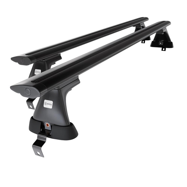 Portaequipajes de techo adecuadas para Opel Insignia Berlina (2009-2017) - baca negra para coche - barras para techo de coche - sin puntos de montaje - aluminio