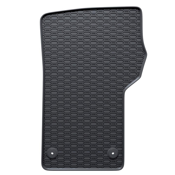 Alfombrillas de goma adecuadas para Volkswagen Crafter II Furgoneta (2017-....) - alfombras para coche - negro - 2 unidades