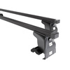 Portaequipajes de techo adecuadas para Hyundai Accent mk II Hatchback (2003-2005) - baca negra para coche - barras para techo de coche - sin puntos de montaje - acero