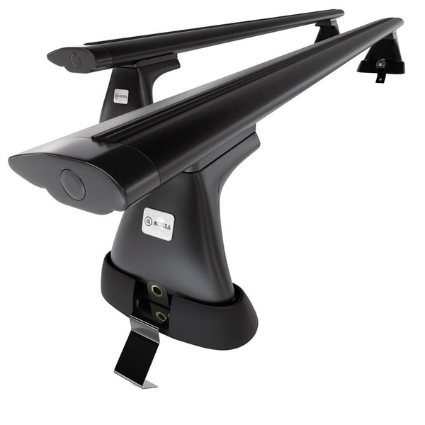 Portaequipajes de techo adecuadas para Ford Mondeo mk V Berlina (2014-2022) - baca negra para coche - barras para techo de coche - sin puntos de montaje - aluminio