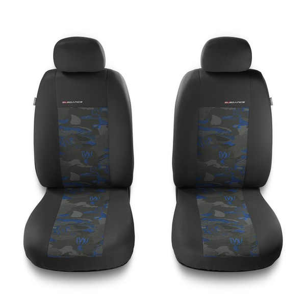 Fundas universales para asientos de coche para Fiat Bravo I, II (1995-2015) - 2UNE-BL