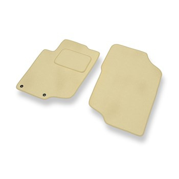 Alfombrillas de Velour adecuadas para Peugeot 207 (2006-2012) - alfombras para coche - Premium color beige
