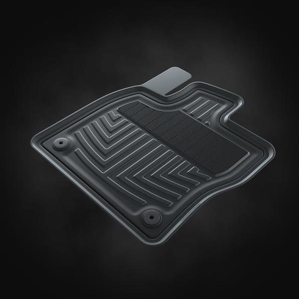 Alfombrillas de goma adecuadas para Audi A3 8Y (2020-....) - alfombras para coche - negro