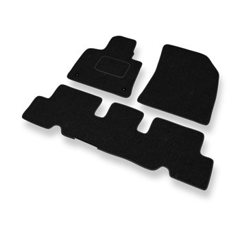 Alfombrillas de fieltro adecuadas para Citroen C4 Picasso II (2013-2018) - alfombras para coche - color negro