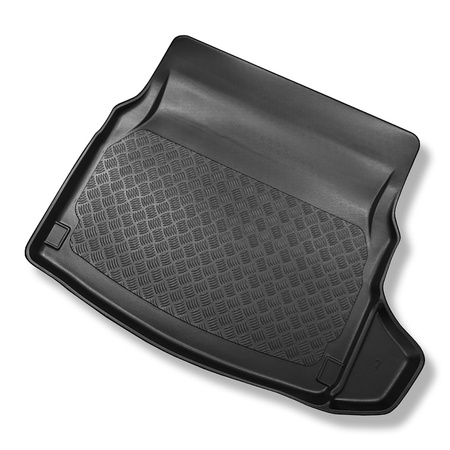 Alfombra para maletero adecuada para Mercedes-Benz Classe C W205 Berlina (03.2014-11.2020) - Protector maletero - Alfombrilla maletero antideslizante - asientos traseros reclinables (abatibles); compartimento derecho desmontable en modelos con red lateral