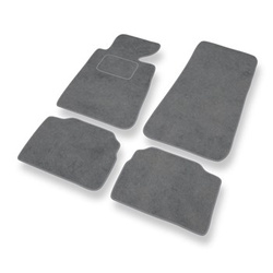 Alfombrillas de Velour adecuadas para BMW 5 III E34 Berlina, Touring (1988-1997) - alfombras para coche - Premium color gris