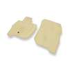 Alfombrillas de Velour adecuadas para Mitsubishi Galant IX Berlina (2006-2012) - alfombras para coche - Premium color beige