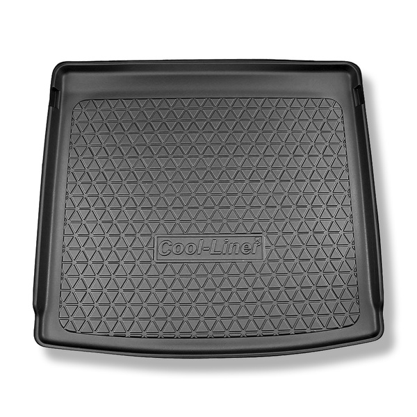 Alfombra para maletero adecuada para Mercedes-Benz GLE V167 SUV (11.2018-....) - Protector maletero - Alfombrilla maletero antideslizante - 5/7 plazas; 3a fila de asientos abatible; también para Plug-in Hybrid; asiento trasero inmóvil