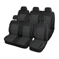 Fundas de asientos hechas a medida para Peugeot Boxer II Furgonetaeta (2006-2014) 7-plazas - E1