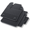 Alfombrillas de goma adecuadas para Citroen C5 Aircross SUV (2018-....) - alfombras para coche - negro - 4 unidades