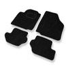 Alfombrillas de Velour adecuadas para Ford Fiesta IV Hatchback, Furgoneta (1995-2002) - alfombras para coche - Premium color negro
