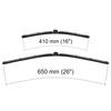 Escobillas limpiaparabrisas para la luna delantera para Citroen C3 II Hatchback (09.2009-2016) - escobillas plana