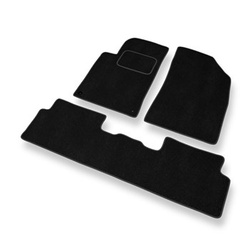 Alfombrillas de Velour adecuadas para Peugeot 508 Liftback, Berlina, SW (2011-2017) - alfombras para coche - Premium color negro