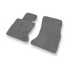 Alfombrillas de Velour adecuadas para BMW 7 IV E65/E66 Berlina (2001-2008) - alfombras para coche - Premium color gris