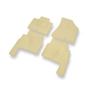 Alfombrillas de Velour adecuadas para Kia Sorento II SUV (2009-2015) - alfombras para coche - Premium color beige