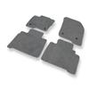 Alfombrillas de Velour adecuadas para Ford S-Max II Monovolumen (2015-2023) - alfombras para coche - Premium color gris