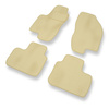 Alfombrillas de Velour adecuadas para Alfa Romeo 156 I (1997-2003) - alfombras para coche - Premium color beige