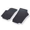 Alfombrillas de goma adecuadas para Skoda Citigo Hatchback (2011-2020) - alfombras para coche - negro - 2 unidades