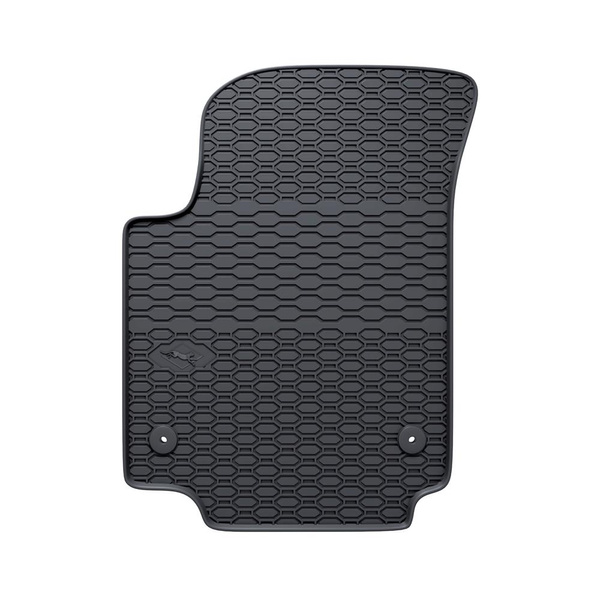 Alfombrillas de goma adecuadas para Seat Mii Hatchback (2011-2018) - alfombras para coche - negro - 4 unidades