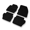 Alfombrillas de Velour adecuadas para Ford Fiesta VI Hatchback, Furgoneta (2008-2012) - alfombras para coche - Premium color negro