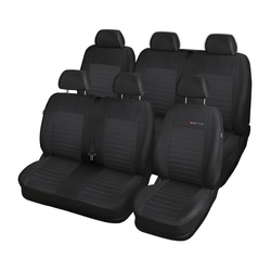 Fundas de asientos hechas a medida para Volkswagen Transporter T6 Furgonetaeta (2015-2019) en dos filas de asientos - E4