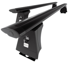 Portaequipajes de techo adecuadas para Iveco Daily V (long) Bus (2011-2014) - baca negra para coche - barras para techo de coche - puntos de montaje - aluminio