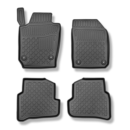 Alfombrillas de TPE adecuadas para Skoda Fabia III NJ Hatchback (11.2014-08.2021) - alfombras para coche