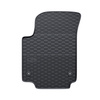 Alfombrillas de goma adecuadas para Volkswagen up! Hatchback (2011-2023) - alfombras para coche - negro - 2 unidades