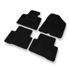 Alfombrillas de Velour adecuadas para Hyundai Santa Fe III SUV (2012-2018) - alfombras para coche - Premium color negro