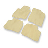Alfombrillas de Velour adecuadas para Hyundai i30 I CW, Hatchback (2007-2011) - alfombras para coche - Premium color beige