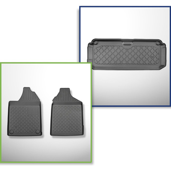Conjunto de alfombrilla para maletero y alfombrillas para el interior del coche 