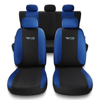 Fundas universales para asientos de coche para Alfa Romeo 166 I, II, III (1998-2007) - TG-BL