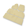 Alfombrillas de Velour adecuadas para Renault Grand Espace IV Monovolumen (2003-2014) - alfombras para coche - Premium color beige
