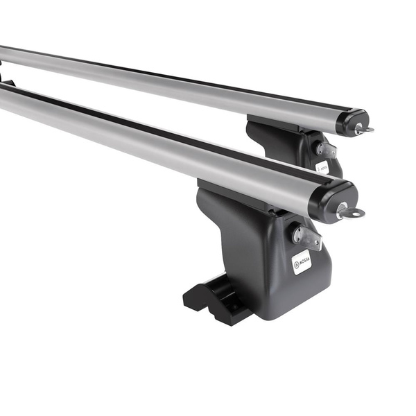 Portaequipajes de techo adecuadas para Citroen Spacetourer Furgoneta (2016-....) - baca plata para coche - barras para techo de coche - puntos de montaje - aluminio