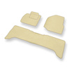 Alfombrillas de Velour adecuadas para Toyota Land Cruiser J70 SUV (1984-....) - alfombras para coche - Premium color beige