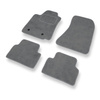 Alfombrillas de Velour adecuadas para Alfa Romeo 159 I (2005-2011) - alfombras para coche - Premium color gris