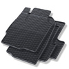 Alfombrillas de goma adecuadas para Peugeot 4008 SUV (2012-2016) - alfombras para coche - negro - 4 unidades